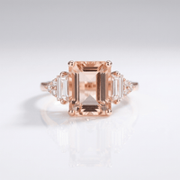 SILVER DIAMOND TRIO RING