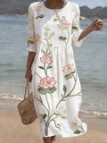 Ivory - Elegant Casual Dress