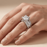 SILVER DIAMOND GLAMOUR RING