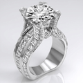 SILVER DIAMOND GLAMOUR RING