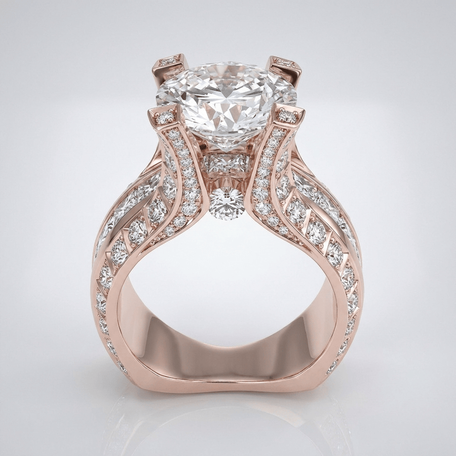 SILVER DIAMOND GLAMOUR RING