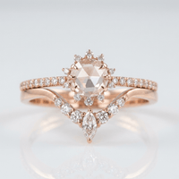ROSE GOLD ZIRCONIA HALO RING