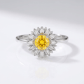 SUNFLOWER RING - (ADJUSTABLE)