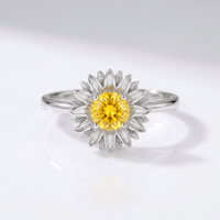 SUNFLOWER RING - (ADJUSTABLE)