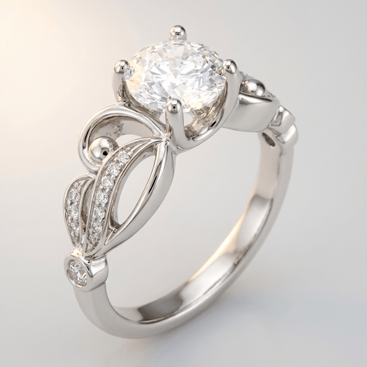 SILVER ZIRCONIA INFINITY LOVE RING
