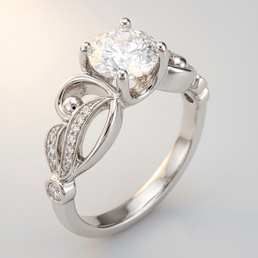 SILVER ZIRCONIA INFINITY LOVE RING