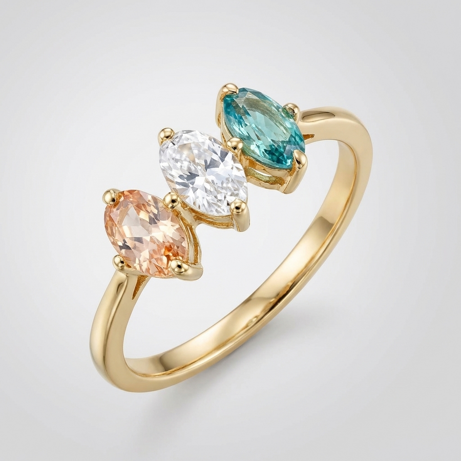 GOLDEN TRIO RING