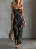 Janine - Geometric Maxi Dress