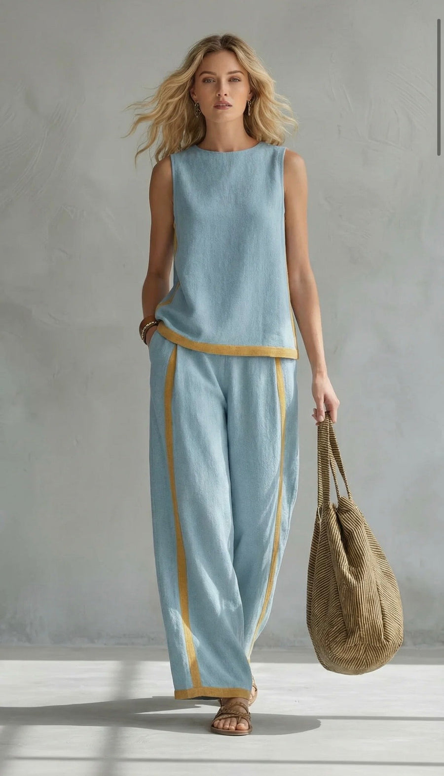 Lilias – Cotton Linen Two-Piece Set