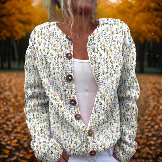 Michelle | Spring Art Cardigan Multicolour