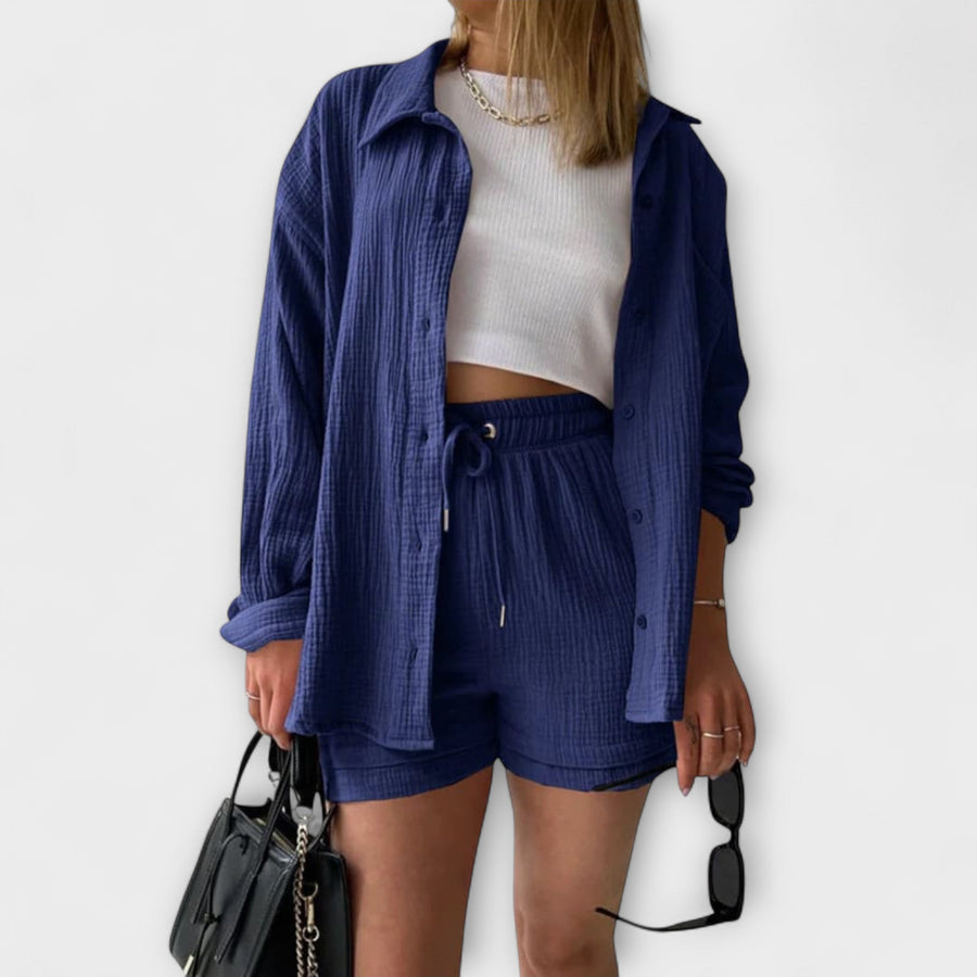 Roselina | Elegant Top & Bottom Blue