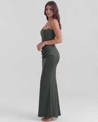 Leah - Corset Maxi Occasion Dress