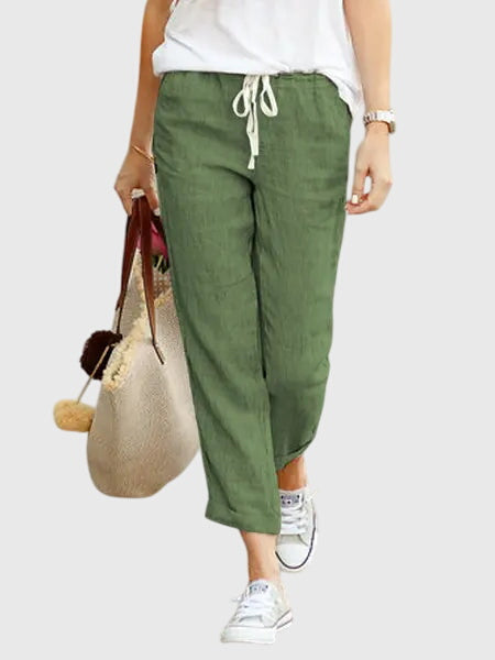 Zanra | Elegant Summer Pants Green