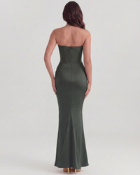 Leah - Corset Maxi Occasion Dress