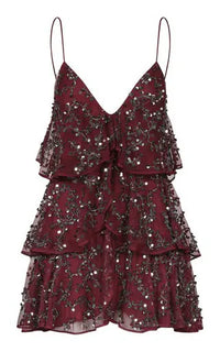 Fluvial Adventure Embellished Mini Dress By Johanna Ortiz Moda