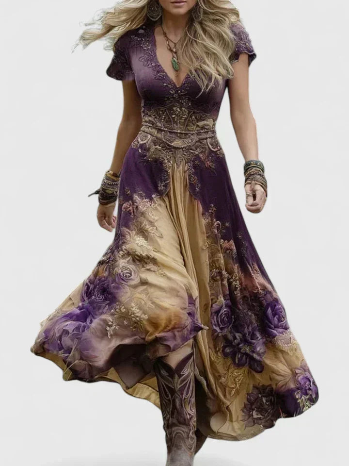Bessie - Elegant Floral Maxi Dress