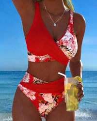 Cosima - Floral Contrast Bikini Set