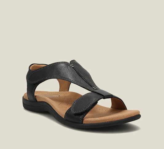 Lara - Lightweight Orthopaedic Comfort Sandals – Black