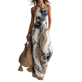 Evelyn - Artistic Print Wide-Leg Jumpsuit