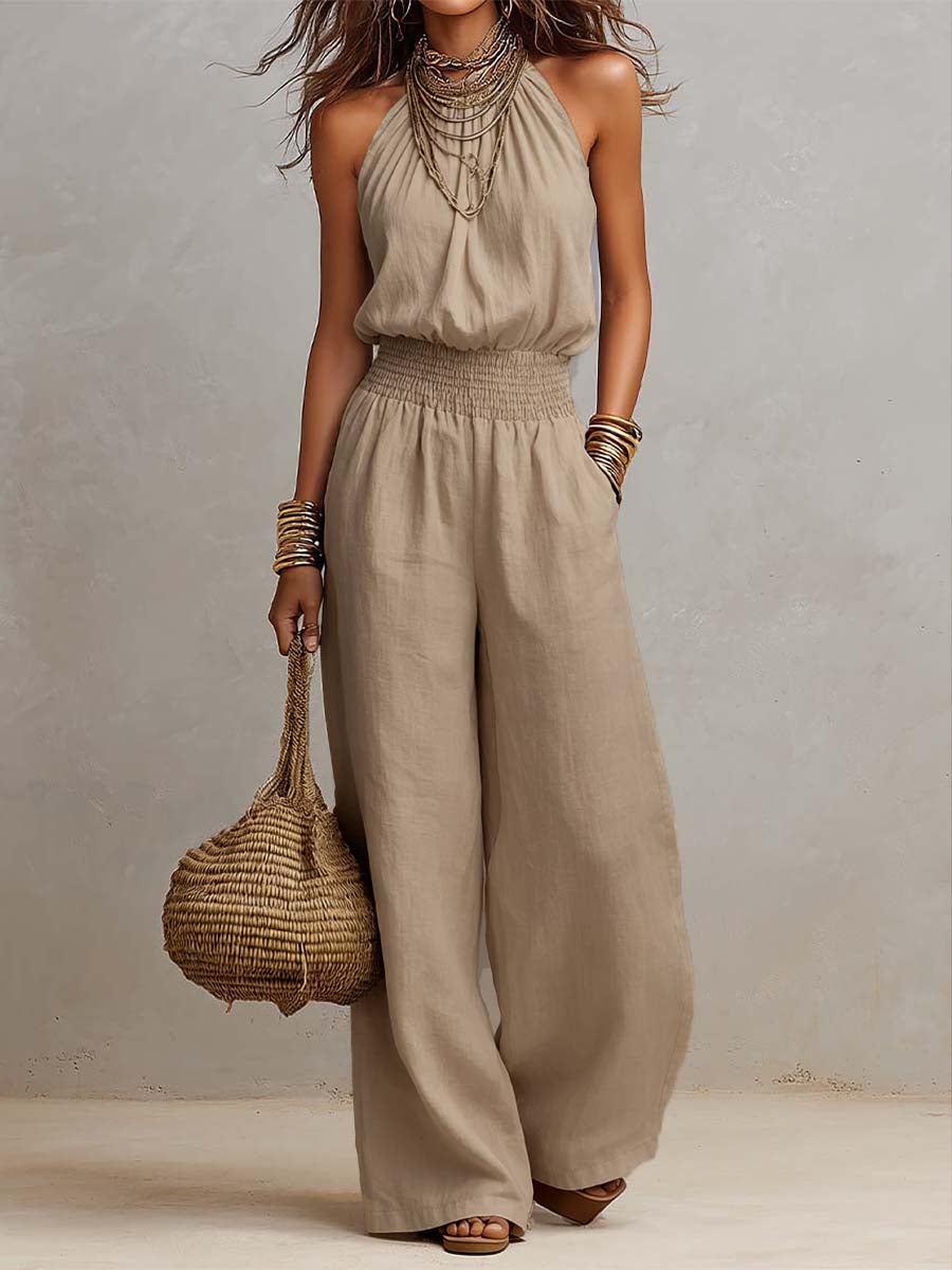 Valerie – Elegant Halterneck Jumpsuit