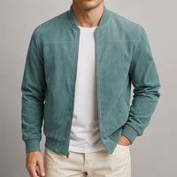 Fergus - Suede Bomber Jacket