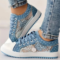 Delara – Elegant Floral Detail Trainers