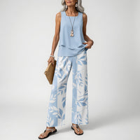 Amity – Sky Blossom Botanical Two-Piece Set