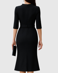 Magnolia Wrap Midi Dress