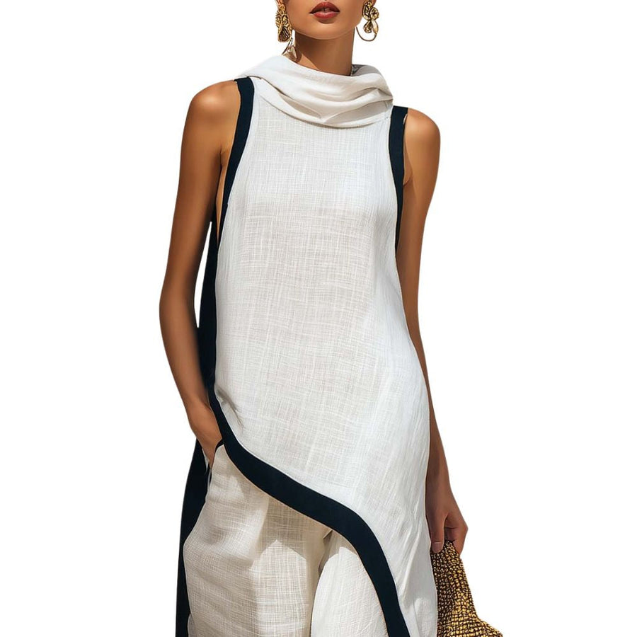 Lexie - Sleeveless Linen Trouser Set