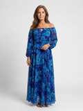 Anya – Off-Shoulder Floral Maxi Dress