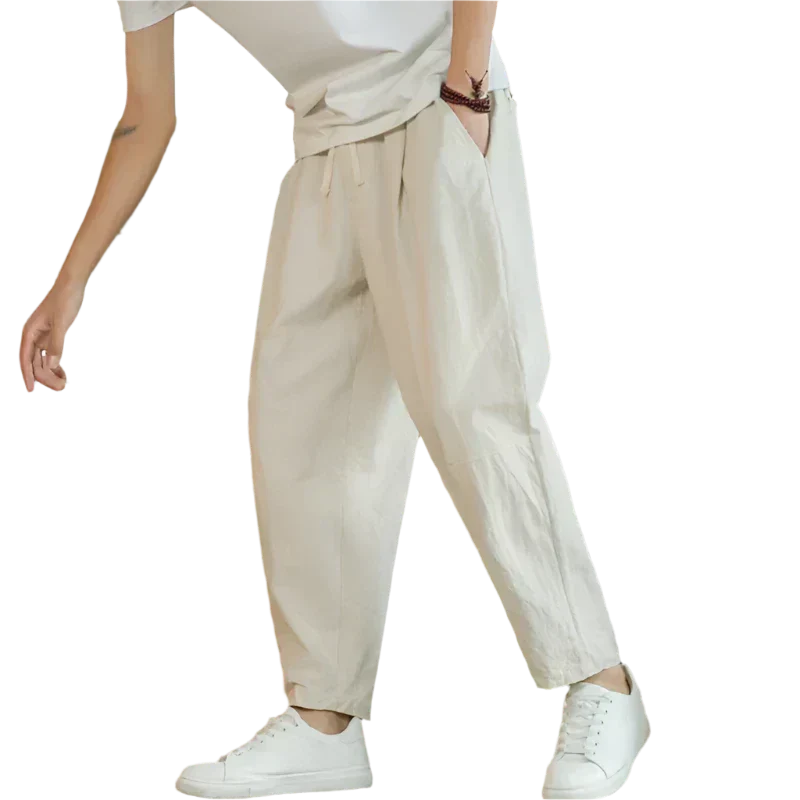 Nicholas | Cotton Pants Cancun. Beige