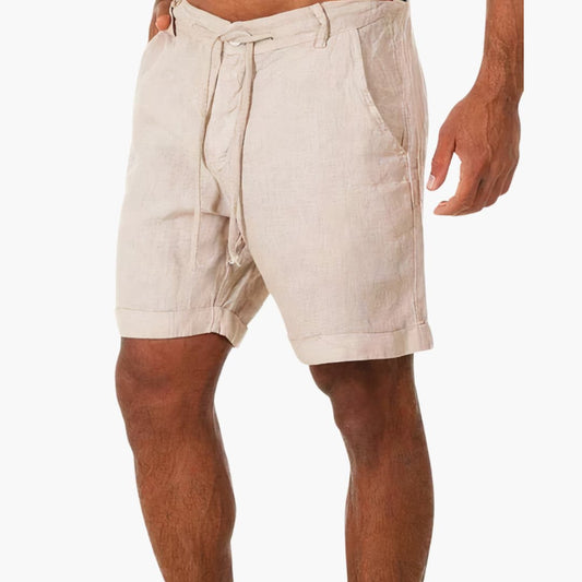 Drawstring Summer Shorts for Men - Lightweight & Stylish – Beige
