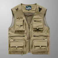 Tony - Multi-Pocket Breathable Outdoor Cargo Gilet