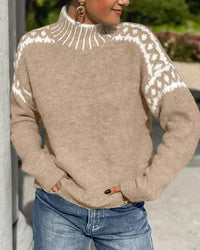 Liv | Elegant Knit Sweater Khaki