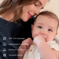 Taupe Peekaboo Nursing Poncho