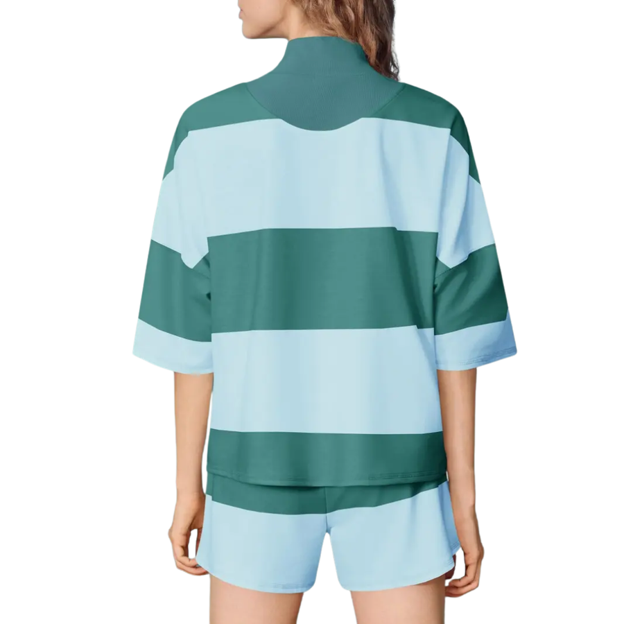 Immy - Striped Zip-Up Lounge Set