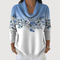 Margaret – Floral Cowl Jumper