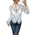 Cleo - Chic Flounce Sleeve Blouse