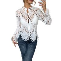 Cleo - Chic Flounce Sleeve Blouse