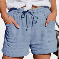 Maya | Elegant Women's Shorts Blue