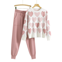 Salome – Chic Heart Pattern Two-Piece Set