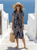 Orla - Airy Fit Patterned Midi Dress