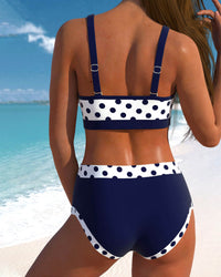 Zephyra - High-Waisted Polka Dot Printed Bikini