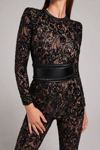 Mirabelle Sequin Formal Jumpsuit