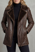Hannah – Shearling-Lined Leather Jacket