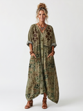 Christine - Oversized Midi Dress with Buttons and Pockets