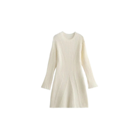CLOE | KNIT DRESS White