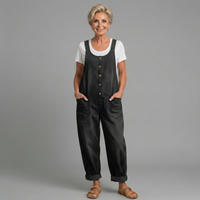 Saylor - Vintage Washed Cotton Denim Overalls