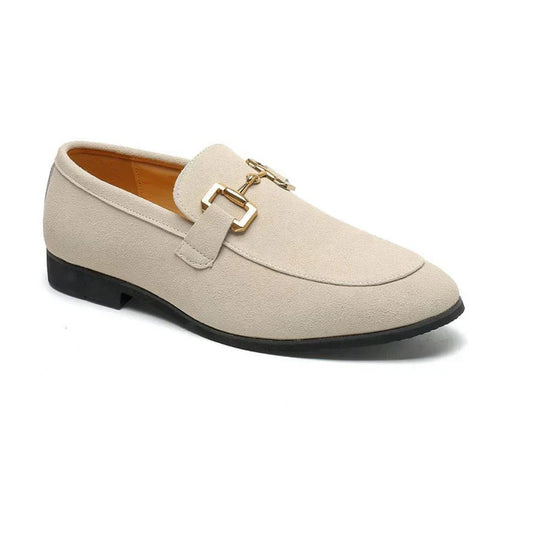 Christopher | Luxury Suede Shoes. Nude