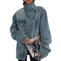 Cleo – Street Style Asymmetric Button Jacket